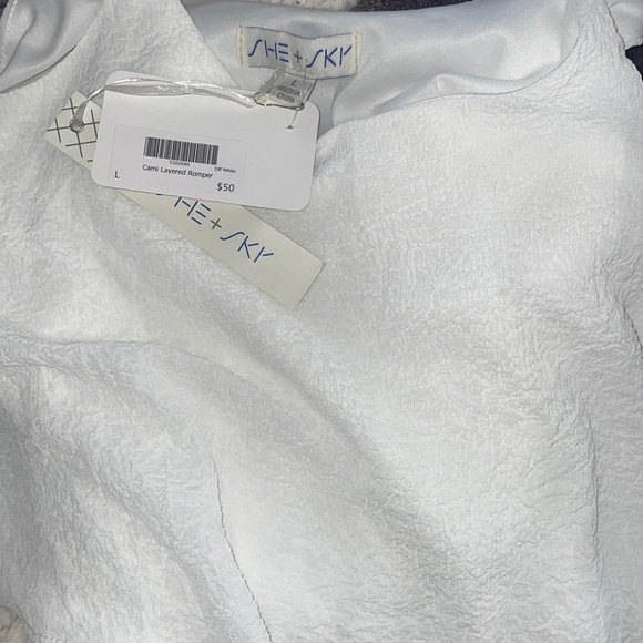 ROMPER boutique, WHITE SIZE L - Picture 3 of 6